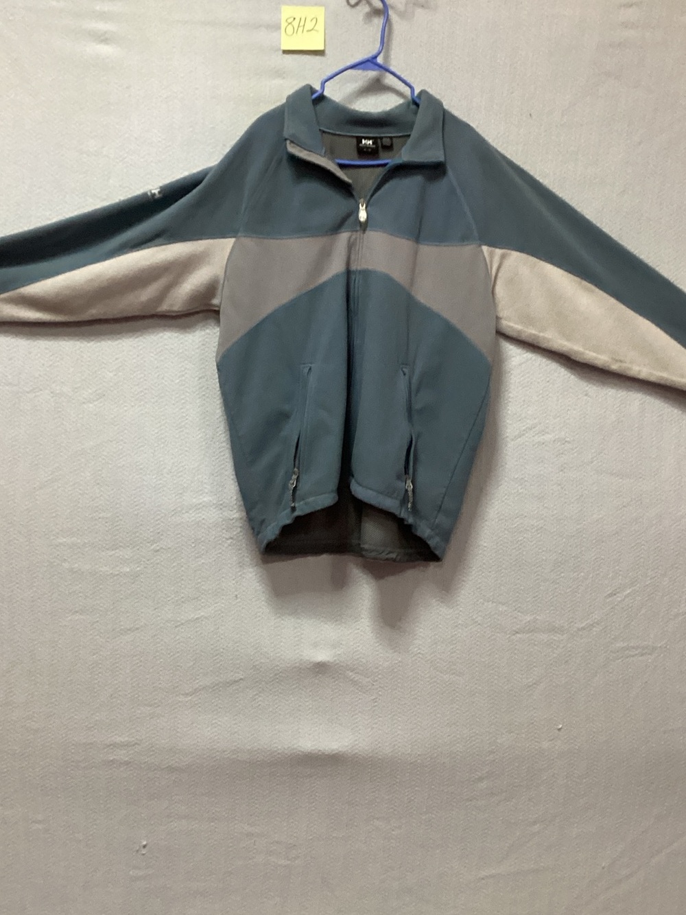 Helly Hansen Men’s Blue and Gray Zip-Up Fleece Jacket